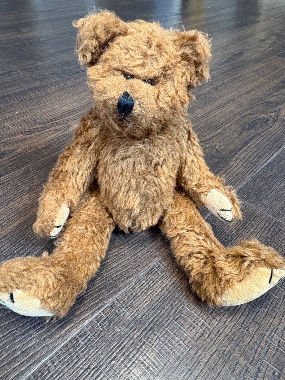 TY Brown Plush Adjustable Bear 1993 Polyester